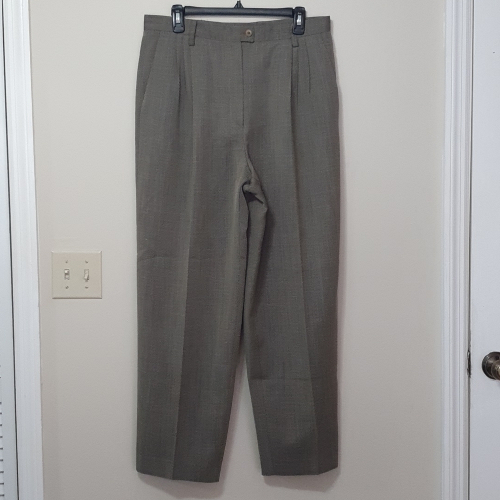 Zanella Blended Wool LinenTop Drawer Dress Pants